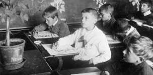 Uczeń w trakcie lekcji