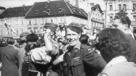 Żołnierze Amerykańscy w Pradze w Czechach