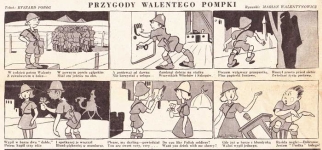 Komiks &quot;Przygody Walentego Pompki&quot; z okresu II wojny światowej